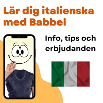 Lär dig italienska med Babbel - Info tips och erbjudanden