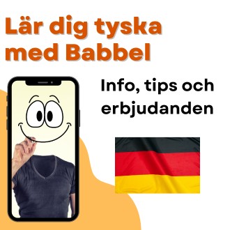 Lär dig tyska med Babbel - Info tips och erbjudanden