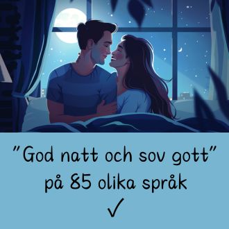 God natt och sov gott på 85 olika språk