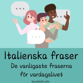 Italienska fraser - De vanligaste fraserna för vardagslivet