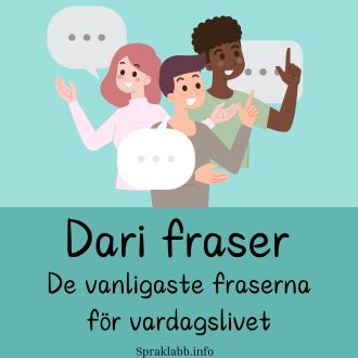 Dari fraser - De vanligaste fraserna för vardagslivet