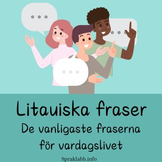 Litauiska fraser - De vanligaste fraserna för vardagslivet
